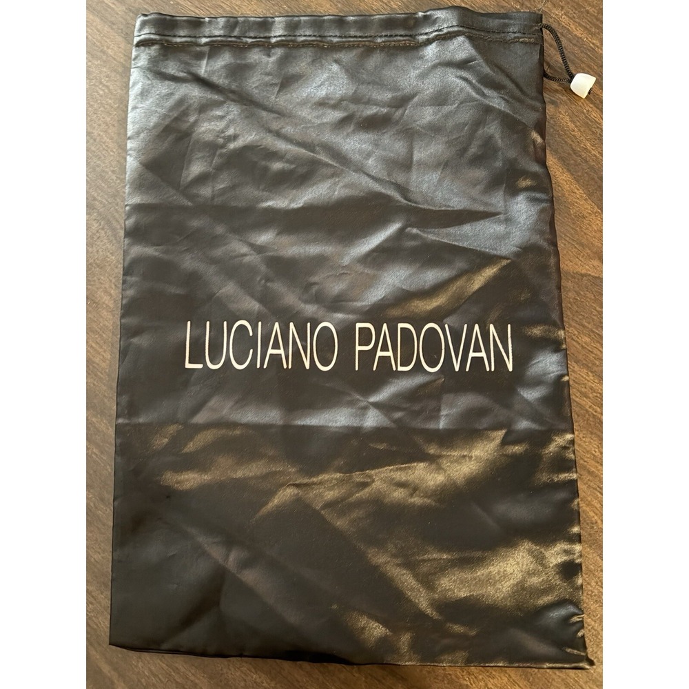 Luciano Padovan Dust Bag shoe Storage Pouch Black Draw string 15" x 10"